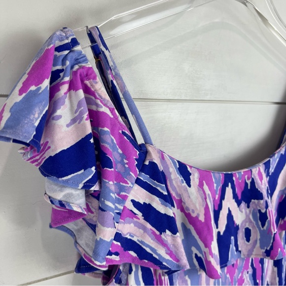 Lilly Pulitzer Medium Klea Shorts Romper Amethyst - Picture 3 of 8